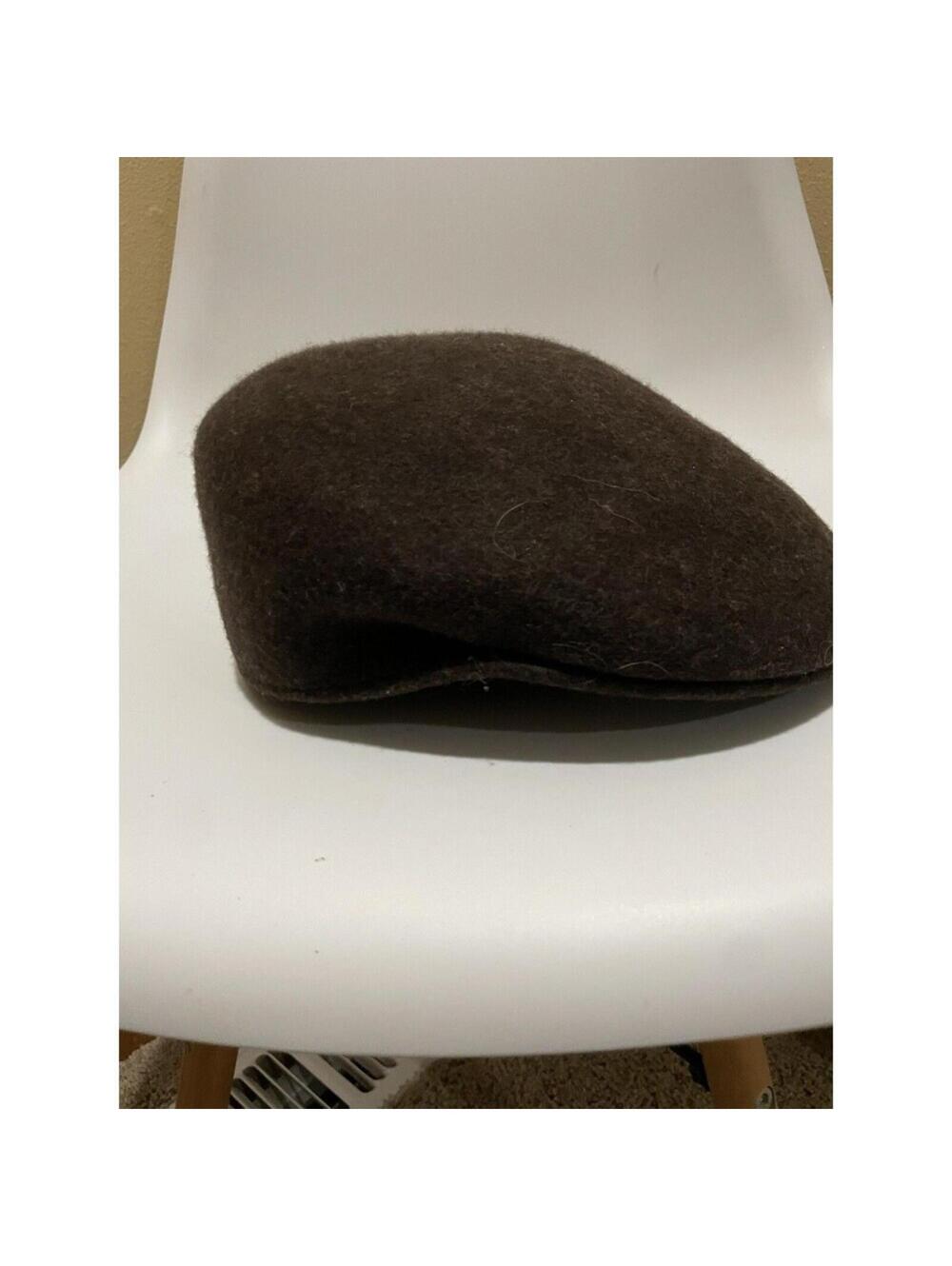 Men’s Pendleton Brown Cuffley Wool Hat One Size newsie newsboy cap